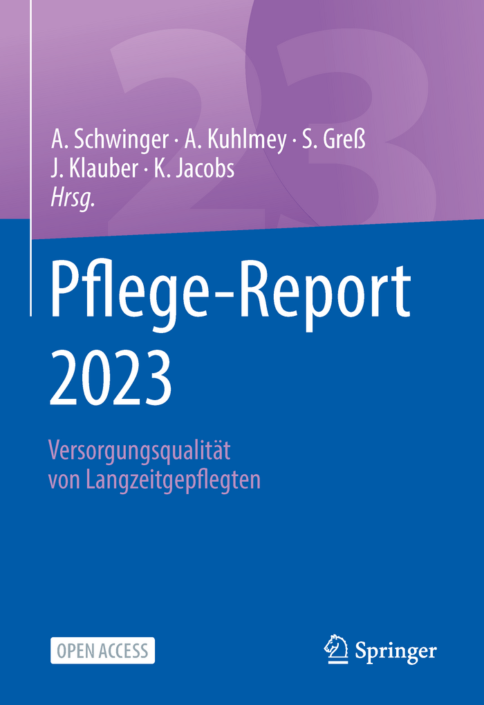 Cover des Pflege-Reports 2023